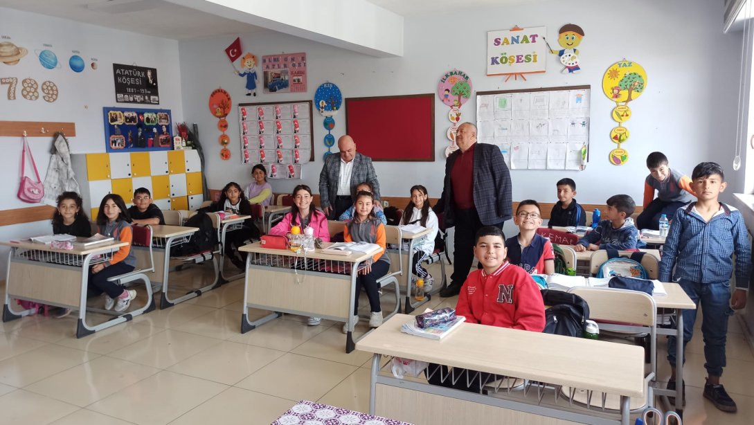 İlçe Milli Eğitim Müdürümüzden Köy Okullarına Ziyaret 